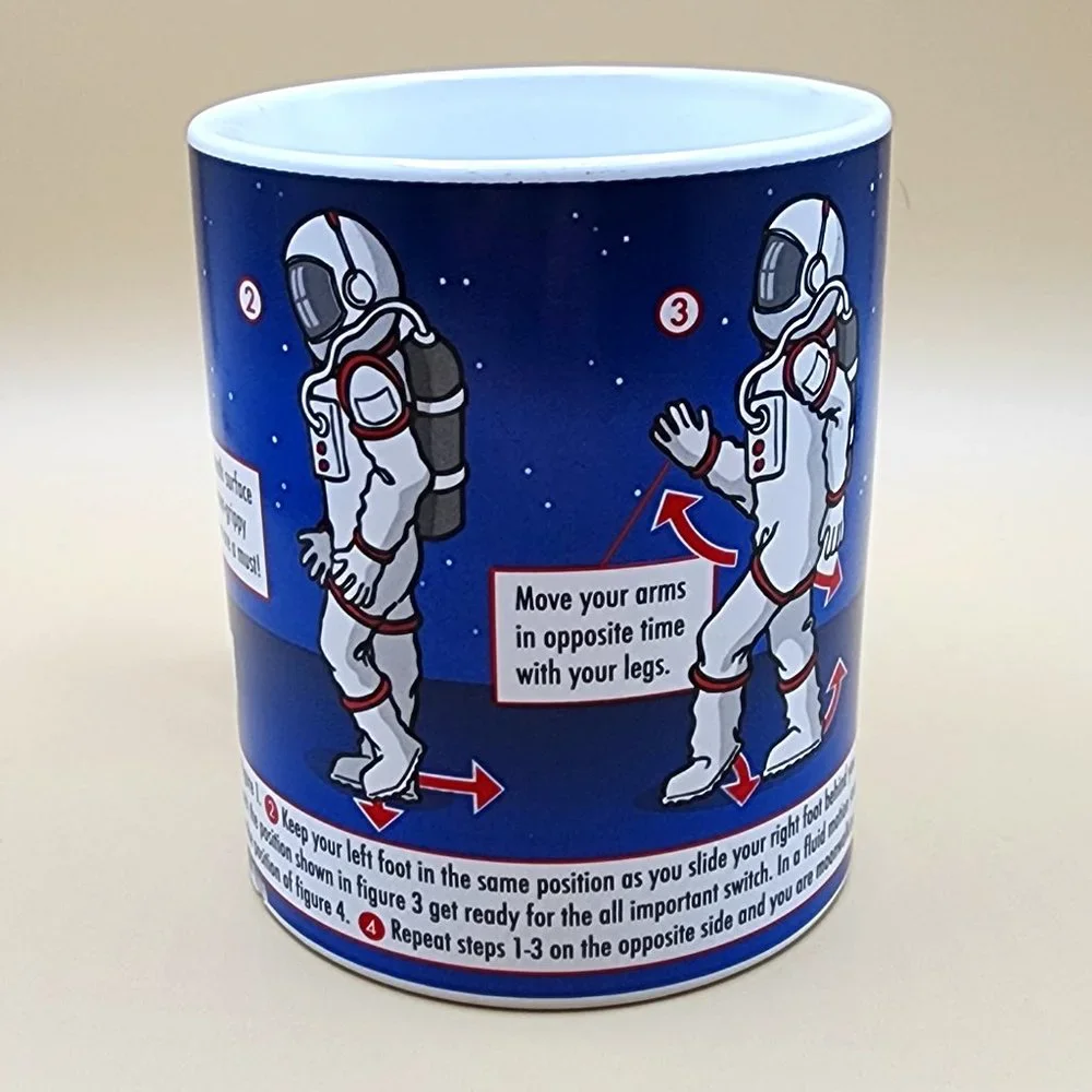 Moonwalk Astronaut Michael Jackson Learn to Dance Coffee Mug Vintage Ginger Fox